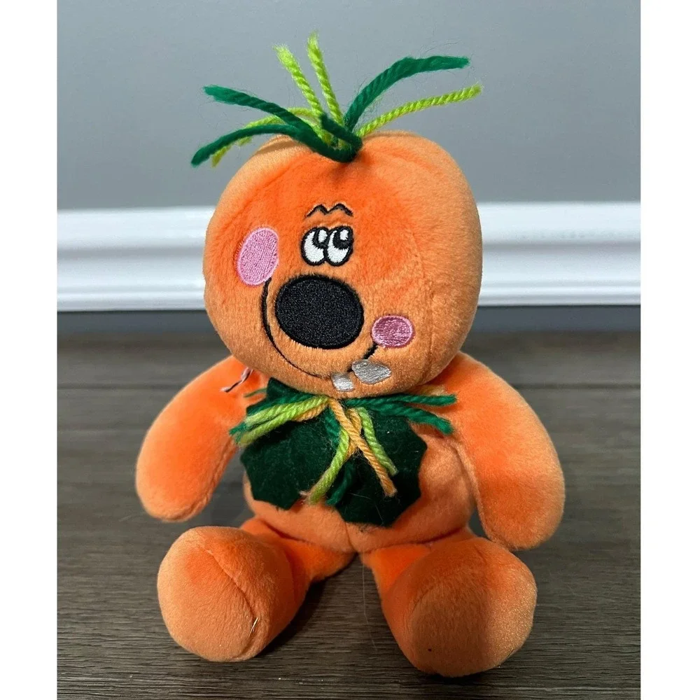 Kids of America Orange Pumpkin Kid Plush Toy Stuffed Animal Halloween 6 inch